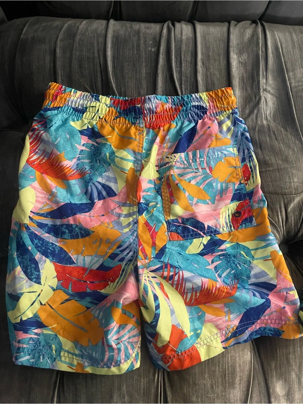 Old Navy Multicolor Tropical Boys Swim Shorts